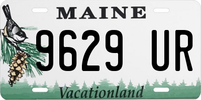 ME license plate 9629UR