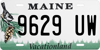 ME license plate 9629UW