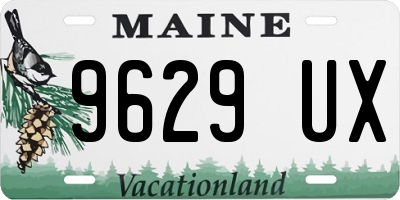 ME license plate 9629UX