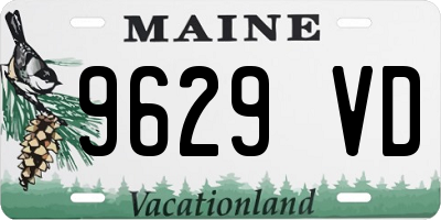 ME license plate 9629VD