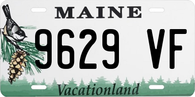 ME license plate 9629VF