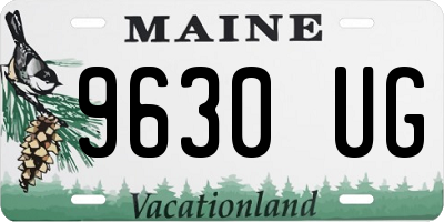 ME license plate 9630UG