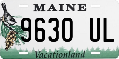 ME license plate 9630UL