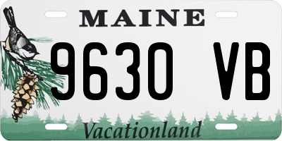 ME license plate 9630VB