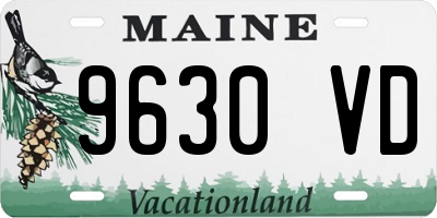 ME license plate 9630VD