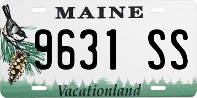 ME license plate 9631SS