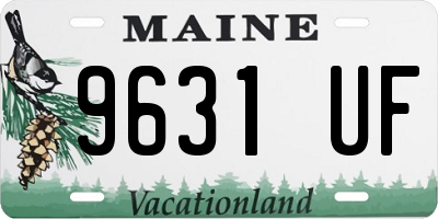 ME license plate 9631UF