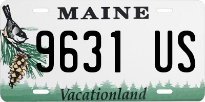 ME license plate 9631US