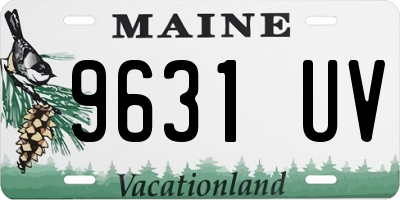 ME license plate 9631UV