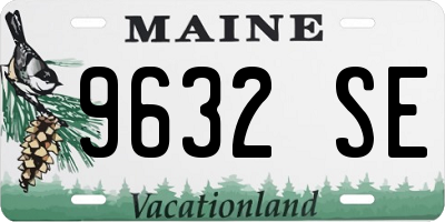 ME license plate 9632SE