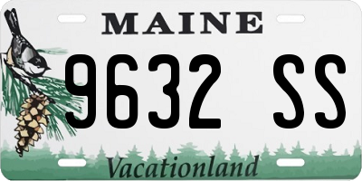 ME license plate 9632SS