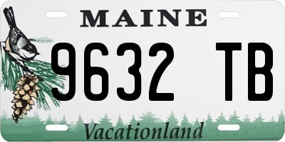ME license plate 9632TB