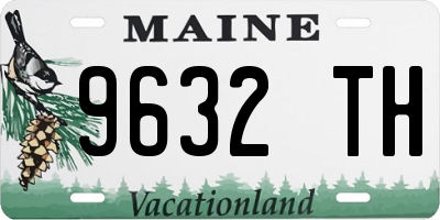 ME license plate 9632TH