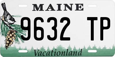 ME license plate 9632TP