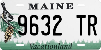 ME license plate 9632TR