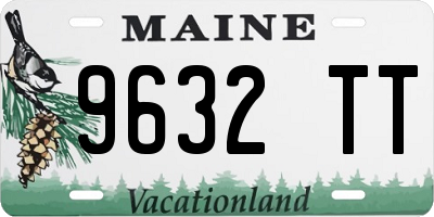 ME license plate 9632TT