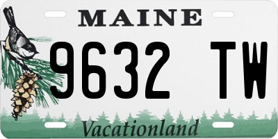 ME license plate 9632TW