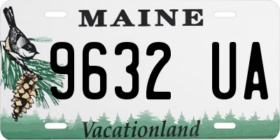 ME license plate 9632UA