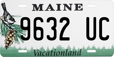 ME license plate 9632UC