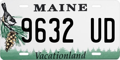 ME license plate 9632UD