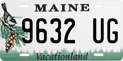 ME license plate 9632UG