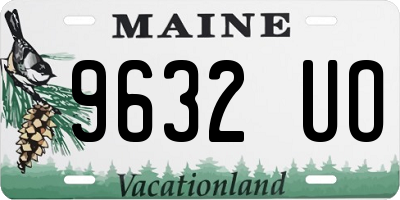 ME license plate 9632UO