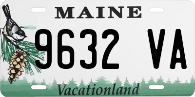 ME license plate 9632VA