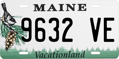 ME license plate 9632VE