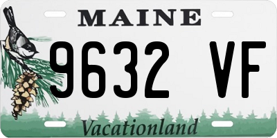 ME license plate 9632VF