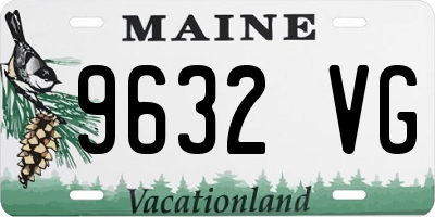 ME license plate 9632VG