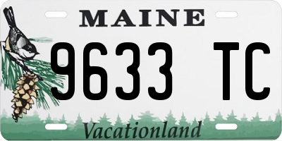 ME license plate 9633TC