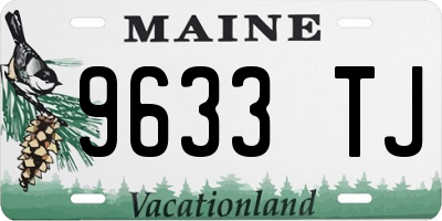 ME license plate 9633TJ