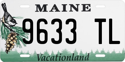 ME license plate 9633TL