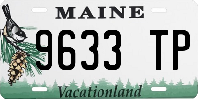 ME license plate 9633TP