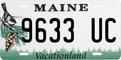 ME license plate 9633UC