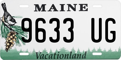 ME license plate 9633UG