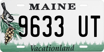 ME license plate 9633UT