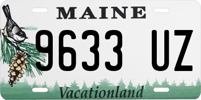 ME license plate 9633UZ