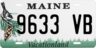 ME license plate 9633VB