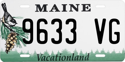 ME license plate 9633VG