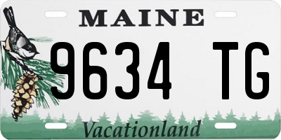ME license plate 9634TG