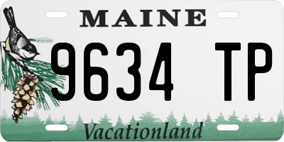 ME license plate 9634TP