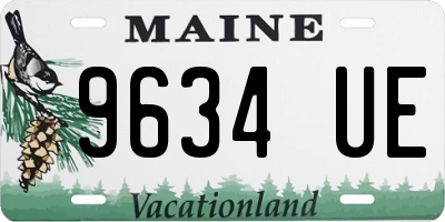 ME license plate 9634UE
