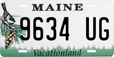 ME license plate 9634UG