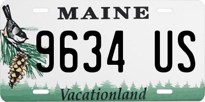 ME license plate 9634US