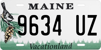 ME license plate 9634UZ