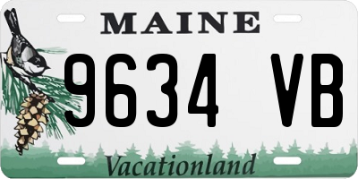ME license plate 9634VB