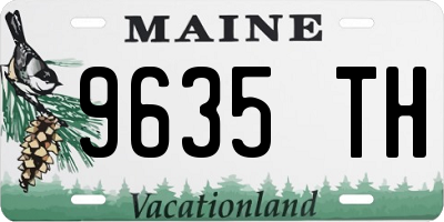 ME license plate 9635TH