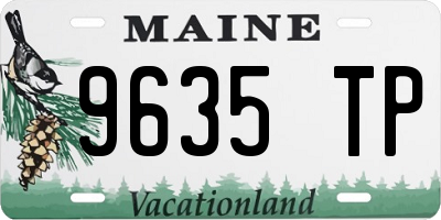 ME license plate 9635TP