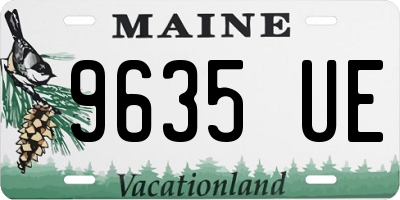 ME license plate 9635UE